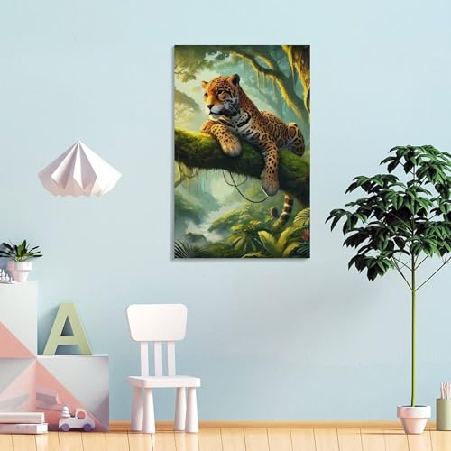Toile Jaguar originale comme idee cadeau de decoration interieure - 2