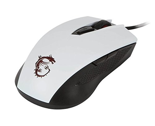 MSI Clutch GM40 USB Óptico 5000DPI Color Blanco Ambidextro