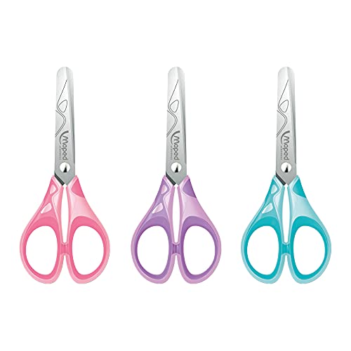 Tesoura 13cm, Maped, Essentials Soft Pastel, 464411, Cores Sortidas