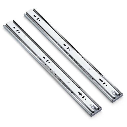 Image of Ravinte Silver Soft Close Drawer Slides 18 Inch 2 Pairs 4 Pack