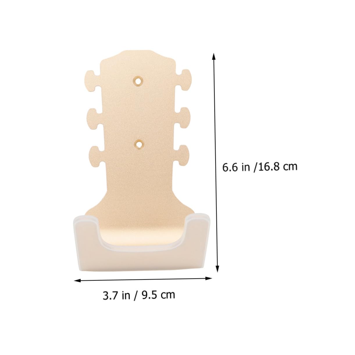 Gancio da Parete per Chitarra in Metallo Oro, Supporto Singolo | Rivestimento in Silicone, Installazione Semplice senza Forare, Stabilità Potenziata e Portata Rinforzata