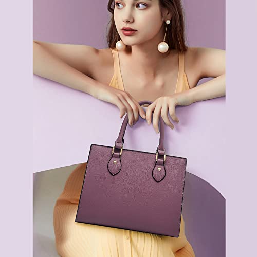 Image of CHICAROUSAL Crossbody Purses and Handbags for Women PU Leather Tote Top Handle Satchel Shoulder Bags (LiZ Purple)