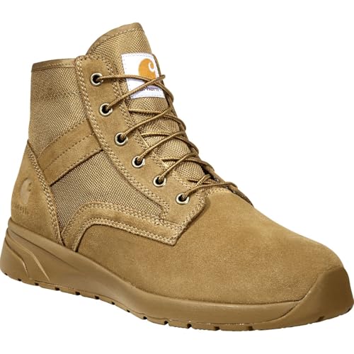 Image of Carhartt Force Lightweight Sneaker Boots - Full-Grain Leather, Soft Round Toe, Slip-Resistant with FastDry Technology