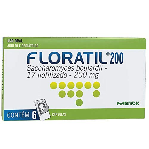 FLORATIL 200 MG COM 6 CAPSULAS GEL DURA