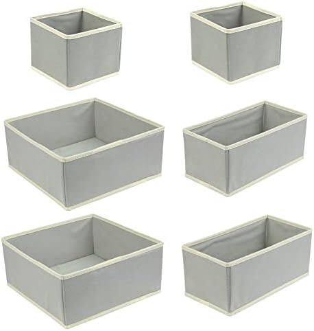 Drawer Organizer Clothes, Baby Kids Clothes Drawer Organizer, Foldable Cloth Storage Box Closet Dresser Drawer Divider Organizer Basket Bins for Clothes, Pants, Underwear, Socks, Bras, Hats and Ties