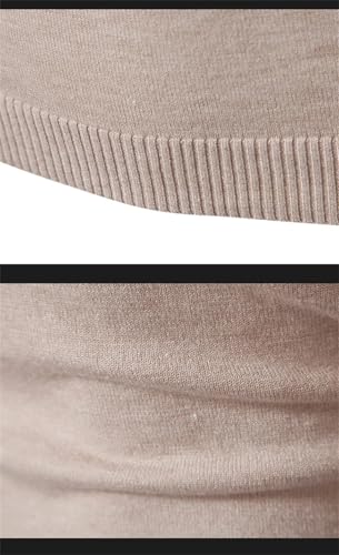 Men’s Pullover Knitted High Neck Sweater Winter Warm High Neck Casual Sweatwear Tops Jumper4