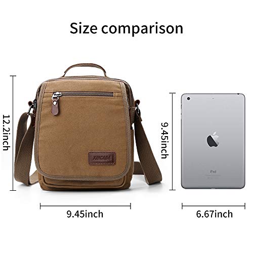 XINCADA Mens Bag Messenger Bag Canvas Shoulder Bags Travel Bag Man Purse Crossbody Bags for Work Business4