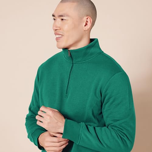Image of Amazon Essentials Men's Long-Sleeve Quarter-Zip Pullover Fleece Sweatshirt