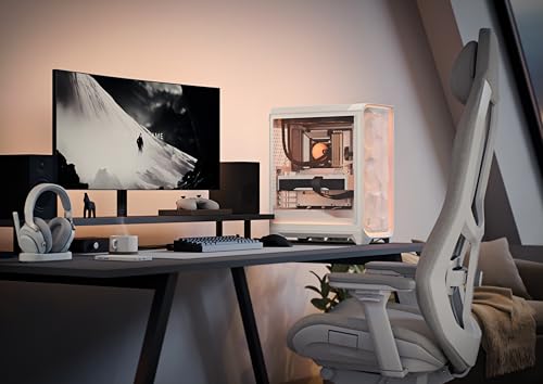 Caja PC Fractal Design Meshify 3 chasis premium E-ATX blanco con USB Type C de 20 Gbps 7