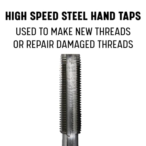 Drill America DWTS6X1 M6 X 1 High Speed Steel 4 Flute Hand Tap Set, Dwt Series,Uncoated thumb #1