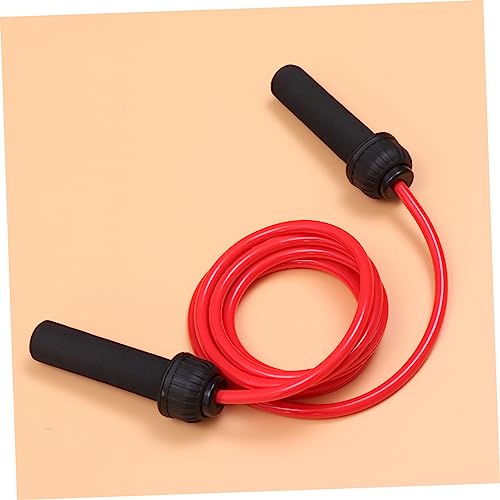 Corde lestée rouge réglable et durable pour la perte de poids intense