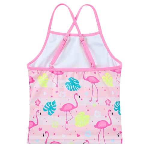 Image of Girls Tankini Swimsuit Two Piece Bathing Suit with Adjustable Strap 3-13 Years