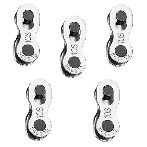 Yosoo Health Gear 8 Speed Missing Link, Bike Chain Link 5 Pairs Bike Chain Link Bicycle Missing Link for 6, 7, 8, 9, 10 Speeds Chain, Chain Link Connector Road Mountain Bicycle (10 Speed)