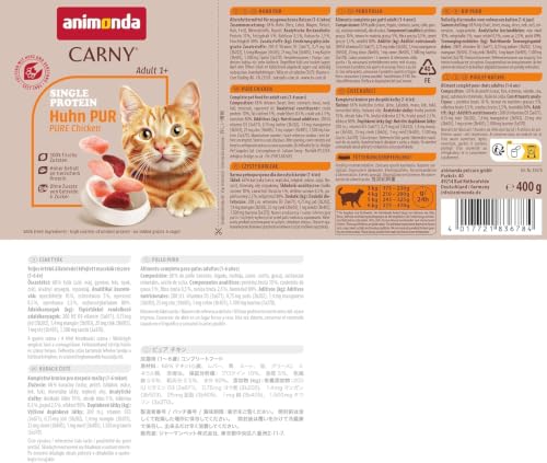 animonda Carny Katzen Nassfutter Single Protein Mix Pur (6 x 400g)