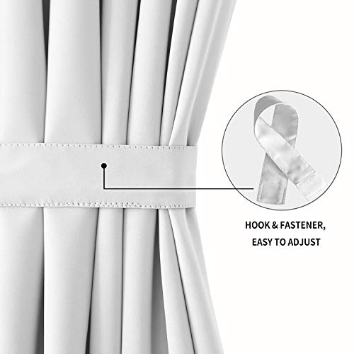 Dwcnfrenchdoorcurtainsrodpocketthermalblackoutcurtainfordoorswithglasswindowkitchenandpatiodoorsforprivacy25x72incheslong1curtainpanelwithtiebackgreyishwhite  Urban Country Home Decor Dwcn french door curtainsrod pocket thermal blackout curtain for doors with glass window kitchen and patio doors for privacy 25 x 72 inches long 1 curtain panel with tieback greyish white  urban country home decor