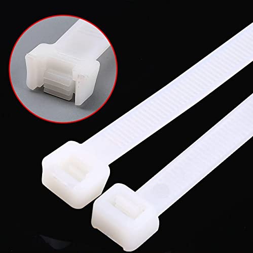 Large Zip Ties 24 Inch White Heavy Duty Zip Ties For Outdoor Use 50 Pcs Strong Extra Long Cable Ties Big Industrial Plastic Tie Wraps #TOP1