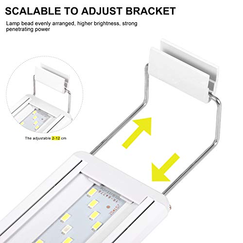 Tijolo LED de plástico Tanque de peixes com clitóris ligeiros Aquarium Light of US Plug for Aquarium