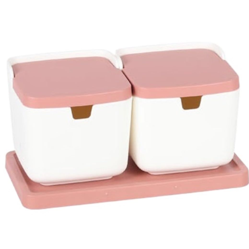 BCJMKDX Fermenter. Sugar Container Set Kitchen Sugar Bowl With Spoon Salt Container Salt Spice Bottle Set(2Pieces)