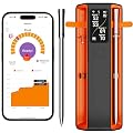 Smart Bluetooth Wireless Meat Thermometer Digital,2 Pcs Probe & LCD Screen for Grill,BBQ,Smoker,Air Fryer,Kitchen, Oven,Perfect for Turkey,Steak,Chicken