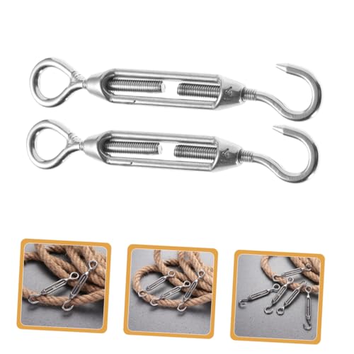 SOLUSTRE 5pcs Tensor de Acero Inoxidable para Cuerda de Tensión, Tensores para Cable miniatura 7