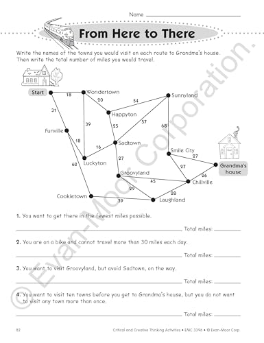 Evan-Moor Critical and Creative Thinking Activities Teacher's Book, Grade 6 - Image 4