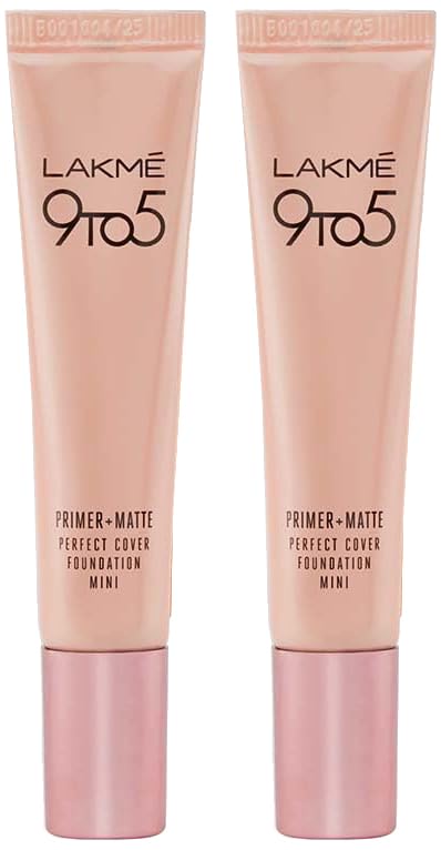 Lakme 9 to 5 Primer+Matte Mini Foundation & Lakme 9 to 5 Primer+M...