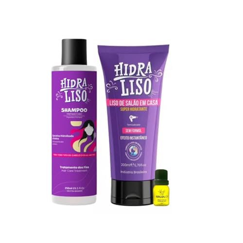 Selagem HidraLiso Progressiva Orgânica 200 Shamapoo 250 Ml
