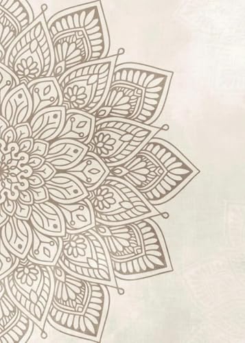Yocheng Cuadro de lienzo con mandala bohemio,arte de pared,imágenes abstractas de flores de loto,póster impreso,decoración minimalista para el hogar y yoga 30x40cm sin marco