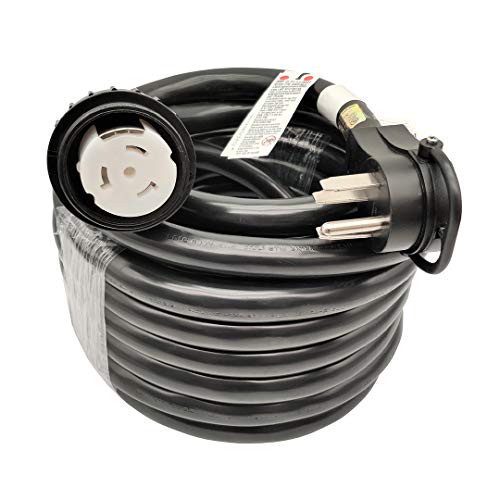 Exclusive Discount 70% Price  Parkworld 692279 RV 50A Shore Power Extension Cord Adapter, 50amp Camper Plug 14-50P to SS2-50R Marine Twist Lock Receptacle (50FT)