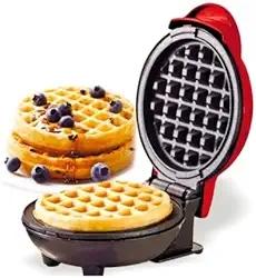 Mini Forno de Pizza Elétrico para Waffles - 220V, Antiaderente, Fácil de Limpar