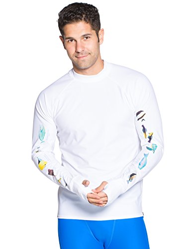 Tuga Men's Snorkel Rash Guard, Hawaii Fish ID, UPF 50+ Swim Shirt, USA Made miniatura 3