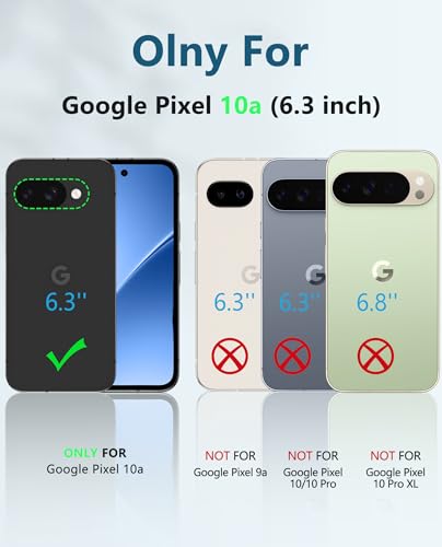 Image of FNTCASE for Google Pixel 10A Case - Military Grade Drop Protection, 14ft Drop Tested, Screen Protector Included, Anti-Slip Anti-Fingerprint Matte Textured, Soft TPU Shockproof Cover (Pink)