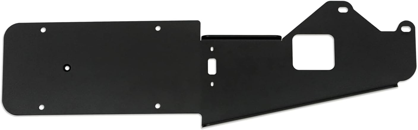 DV8 Offroad Rear License Plate Relocation Bracket for 2021-2026 Ford Bronco | Bolts to OEM Tire Carrier & Corner Bolts | Compatible with Aftermarket Rear Bumper | Quick & Easy Installation