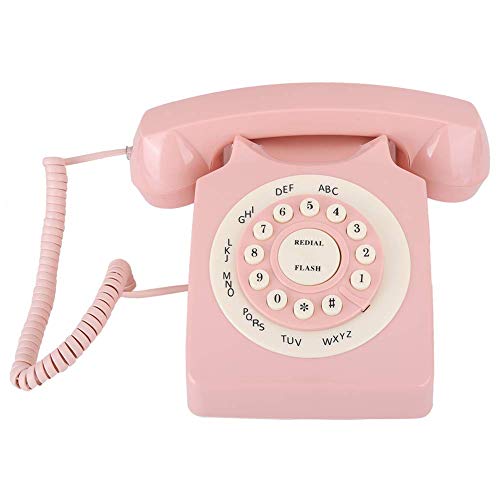 Teléfono Retro con Cable vintage con Teclado Numérico Grande miniatura 1