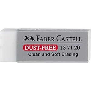 Faber-Castell 187120 – Gum Dust-Free, kunststof, wit, 1 stuk