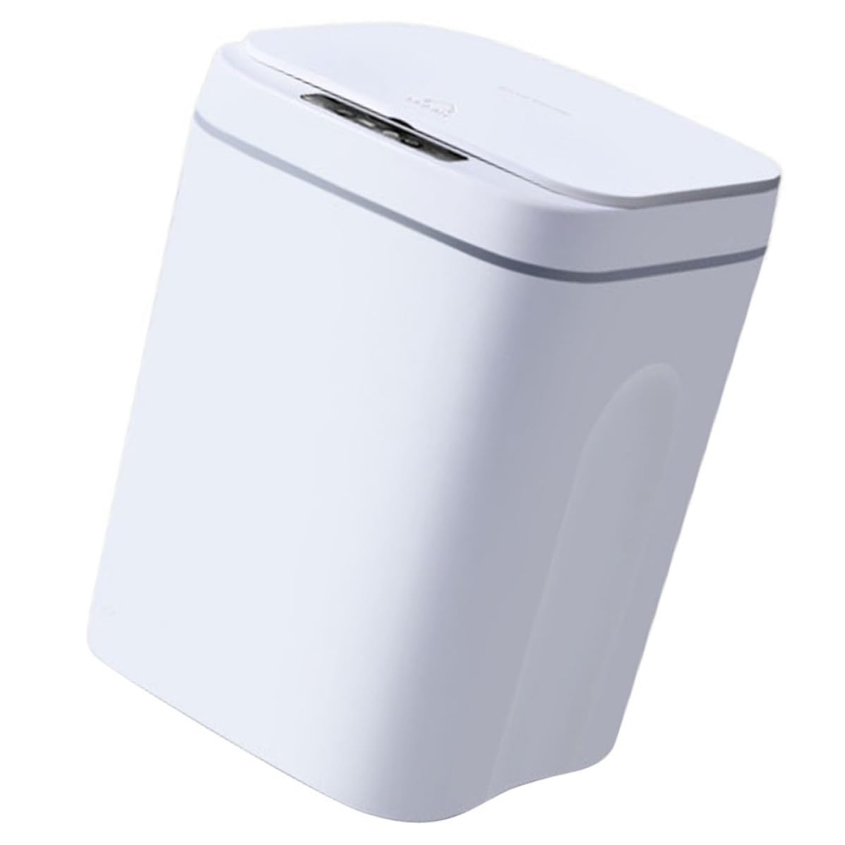 Poubelle la Cuisine Automatique Intelligente sans Contact, Plastique Blanc