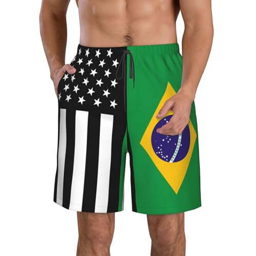 America Albania Albanian Flag Men's Swim Trunks Bathing Mesh Lining Suit Swimsuits Beach Shorts3