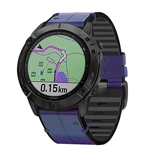 Fleshy Leaf 22mm Band Compatible for Garmin Fenix 7/6/ 6 Pro,Fenix 5/5 Plus,Approach S60 S62,Forerunner 935 945 - Image 2
