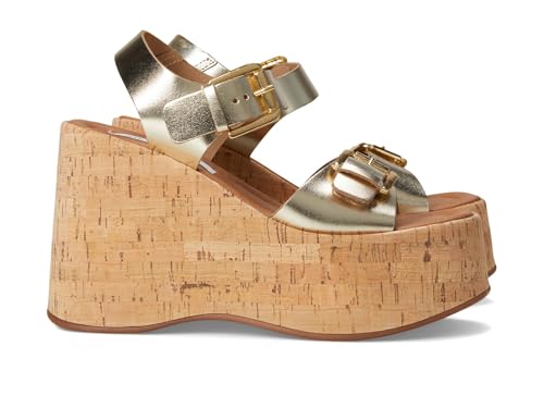 Steve Madden Women's River Pump, Gold, 9