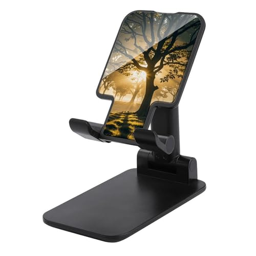 Support de téléphone pliable Dawn Forest ajustable pour smartphone et bureau