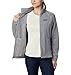 Columbia Women's Plus Size Benton Springs Fleece Jacket, Light Grey Heather - Legacy, 1X