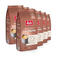 Melitta BellaCrema La Crema Ganze Kaffee-Bohnen 8 x 1kg, ungemahlen, Kaffeebohnen für Kaffee-Vollautomat, mittlere Röstung, geröstet in Deutschland, Stärke 3, im Tray