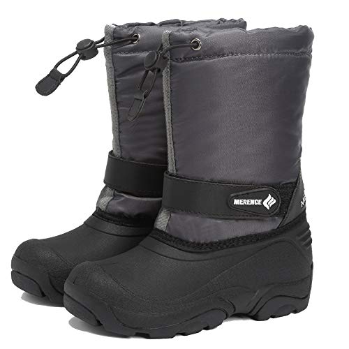 CIOR Snow Boots Winter Outdoor Waterproof with Fur Lined for Girls & Boys