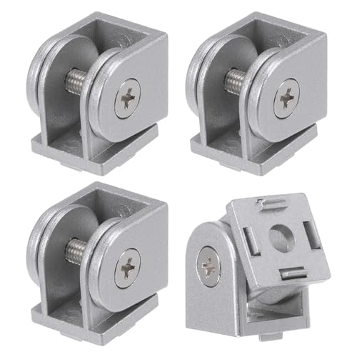 Uxcell A23121300UX1691 4Pcs Die-Cast Aluminum Pivot Joint 180°Adjustable Flexible Pivot Joint Connector cover