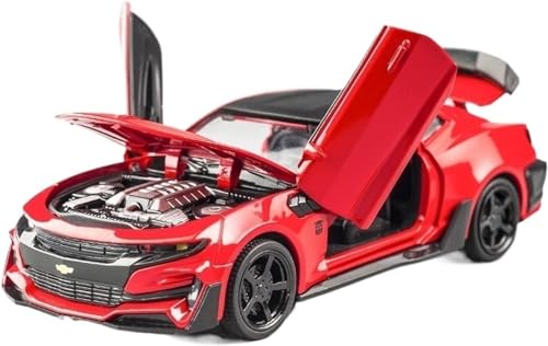 Image of Invite Enterprise Exclusive Diecast Alloy Metal Car 1:32 Bumble Bee Diecast Pullback Toy Car With Openable Doors & Light, Music Boys Gifts Toys For Kids1:32 Bumblee Bee - Red