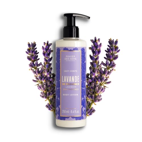 Crema Corporal Hidratante 250ml - Lavanda & Maderas Ambaradas - Piel Seca - Aceite de Oliva y Manteca de Karité - 97% Ingredientes Naturales - Panier des Sens