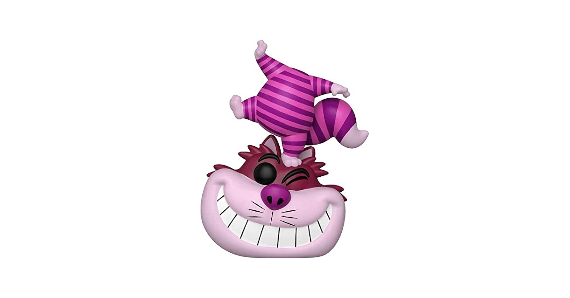 ＷＯＮＤＥＲＬＡＮＤ Amazon.com: POP! Disney Cheshire Cat Standing on Head