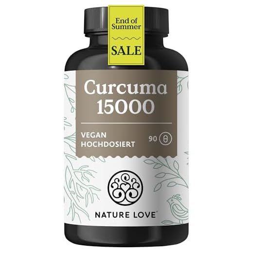 Curcuma Kapseln hochdosiert aus 95% Extrakt (90 Kapseln) - Curcumin-Gehalt pro Kapsel entspricht 15.000mg Kurkuma - 6 Monate Reichweite - vegan, laborgeprüft und in Deutschland produziert