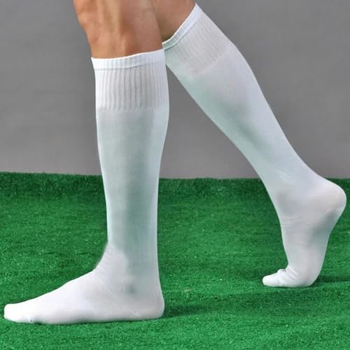 6 Pairs Mens Soccer Socks Stretchy Knee High Tube Colorful Football Athletic Team Socks for Men4