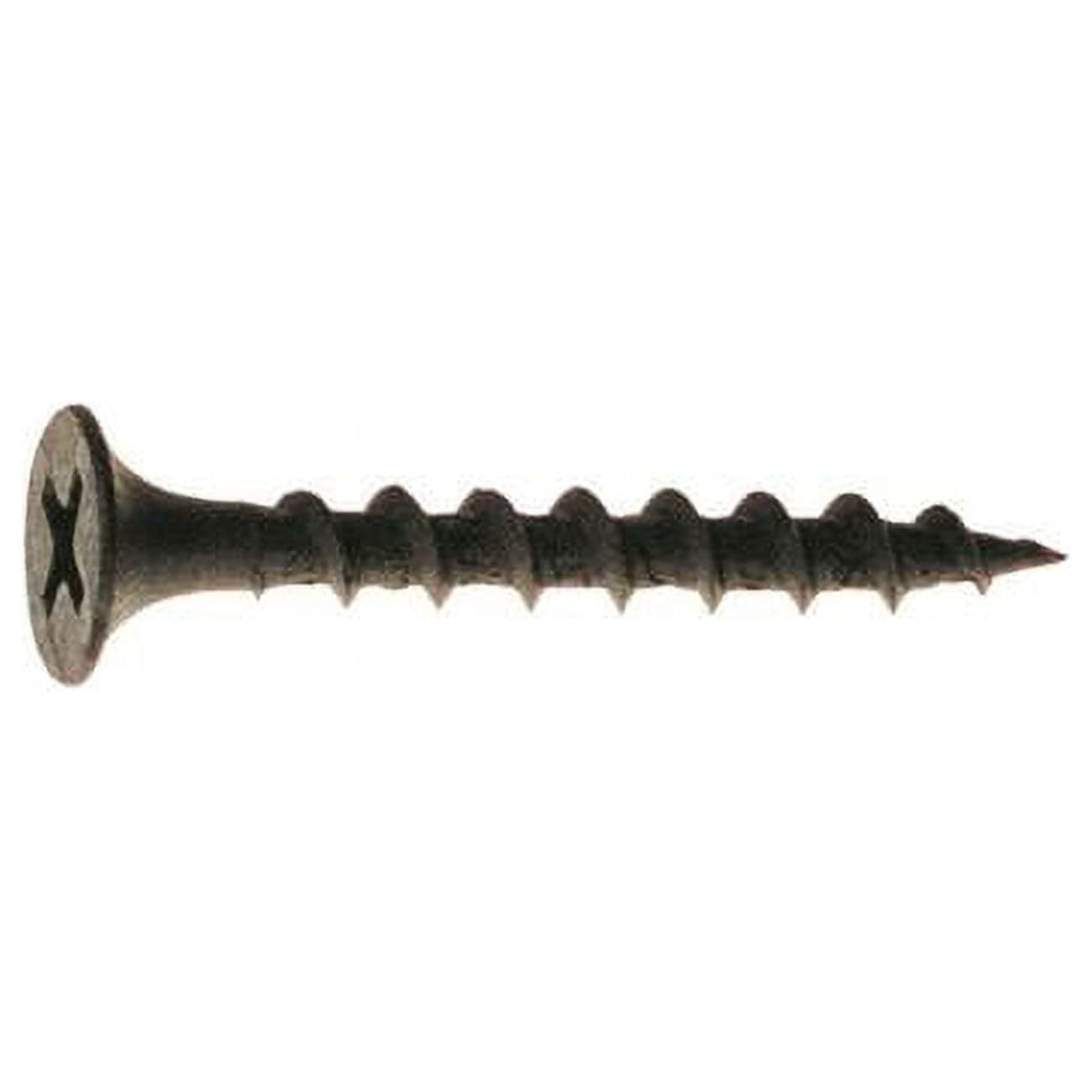 No.6 Wire x 1 in. Phillips Drywall Screws Black - 5 lbs - Pack of 1565 - Case of 6